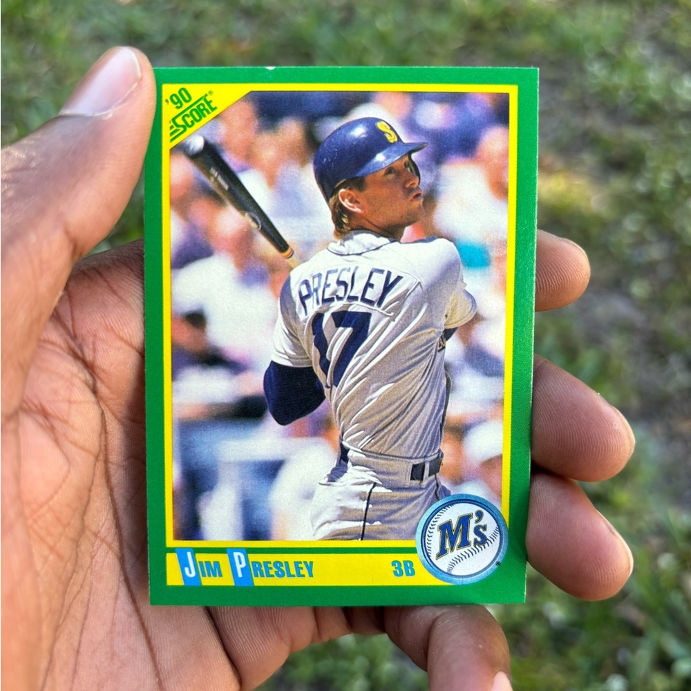 Jim Presley Baseball Card